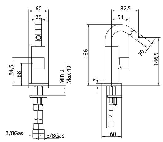 752220PN01LR Смеситель Bandini Ice Cube Santreyd - Вид №1