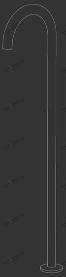 Ceadesign Излив из нержавеющей стали, установленный на террасе Free ideas Fre 205