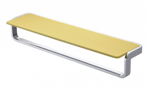 Полотенцедержатель с полкой Bumhan KH-705S-1 (Длина 50см) Серебро