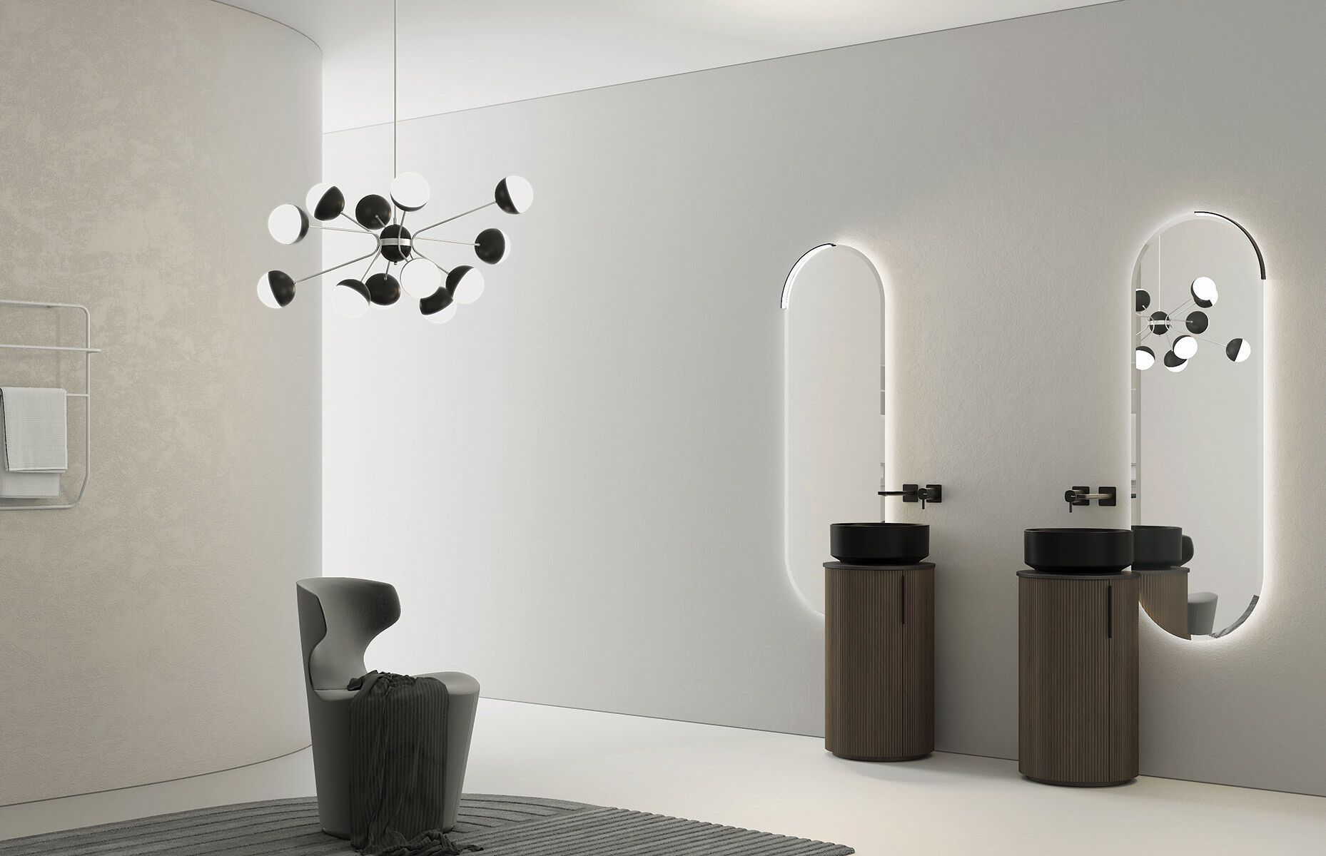 Деревянный напольный умывальник с дверцами LEGNOBAGNO Re-Stretch ARCH-00055414 - Вид №5