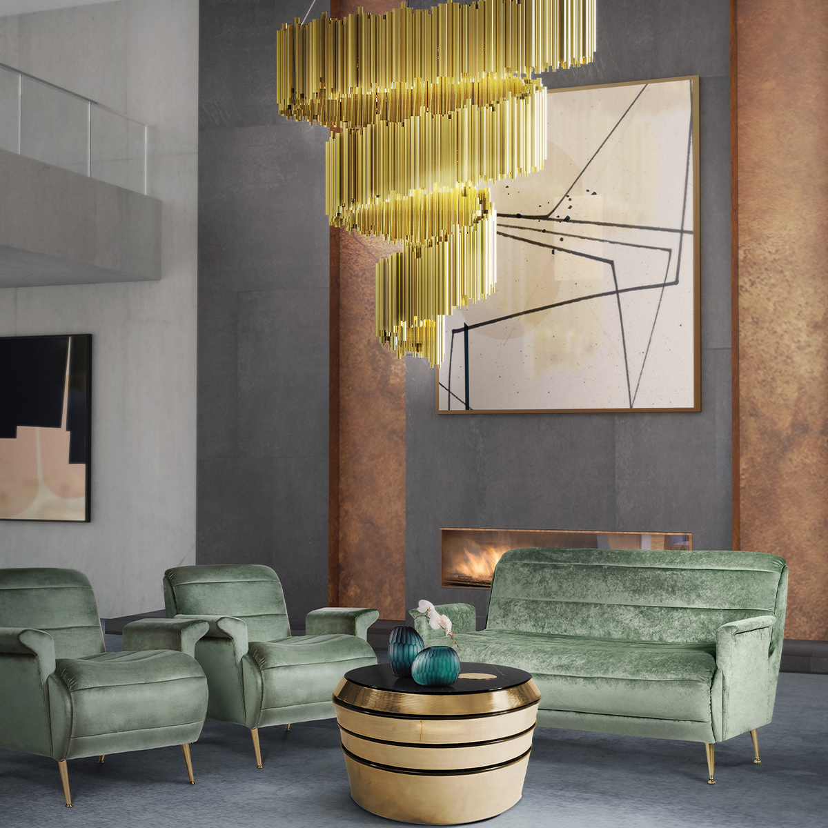 Люстры Brubeck Spiral Chandelier Covethouse DELIGHTFULL  - Вид №1