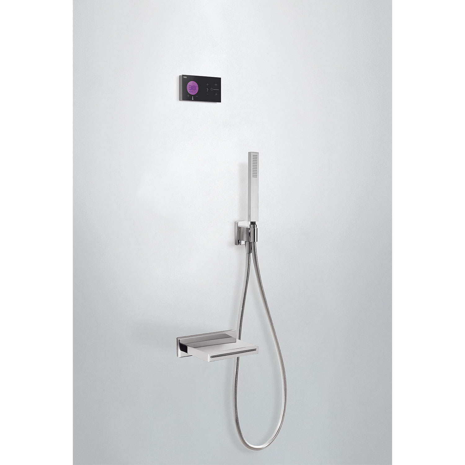 SHOWER TECHNOLOGY 2-ходовой встраиваемый электронный термостатический смеситель Shower Technology Blue Edition, набор для ванны и душа-09288553 TRES Electronic