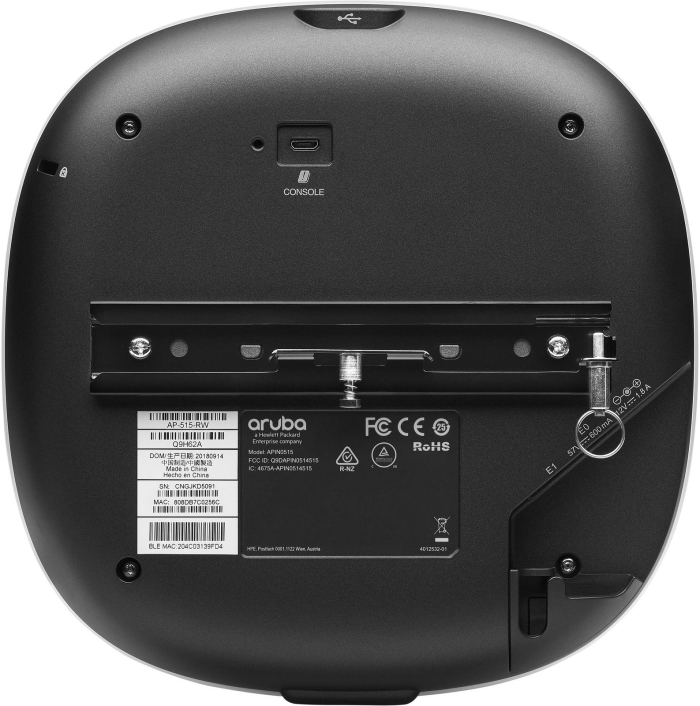 Q9H62A Aruba ap-515 (rw) dual radio 4x4:4 + 2x2:2 802.11ax internal antennas unified campus ap HP Enterprise Santreyd  - Вид №1