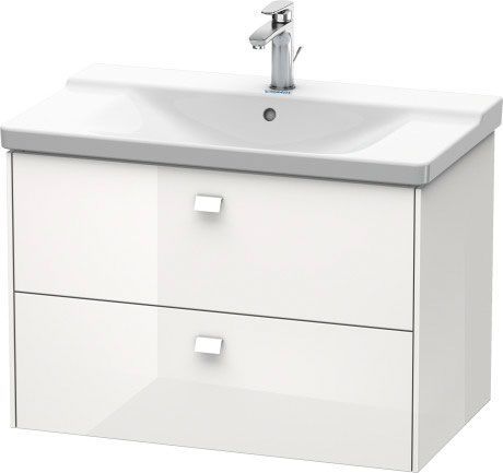 BR412101818 Тумбочка подвесная Brioso #BR4121 820 x 479 мм Белый матовый, декор Duravit - Вид №2