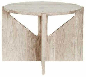 Kristina Dam Studio Низкий круглый деревянный журнальный столик  121-000-000