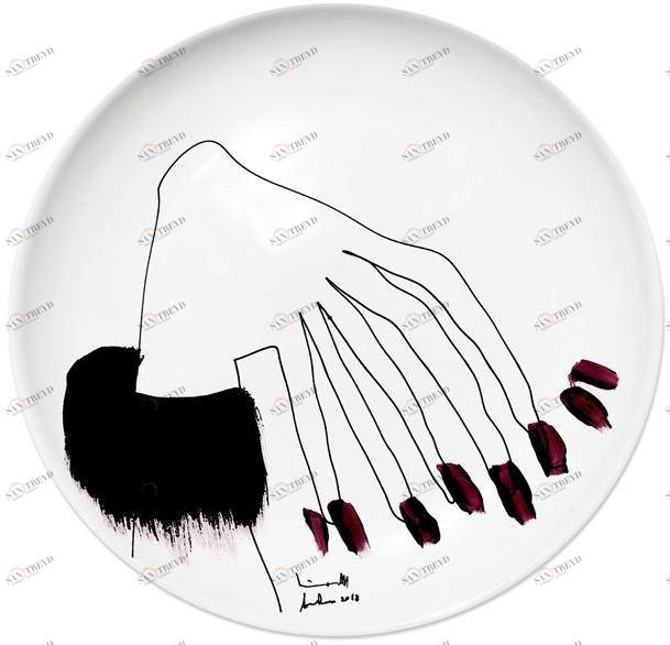 Kiasmo Керамическая тарелка Mirror K+mm6