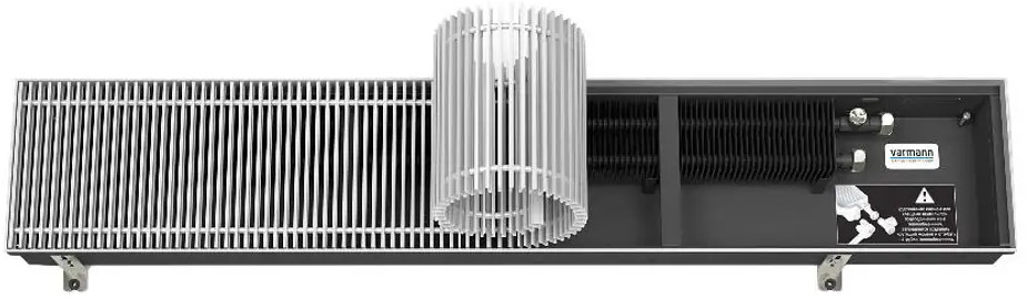 90030605 Конвектор внутрипольный Varmann Ntherm 1200x230x90 мм биметалл белый STLM-0090495
