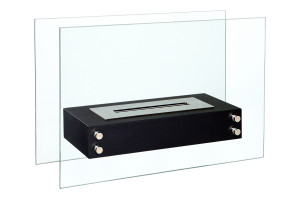 90671082 Биокамин напольный Standart Air Black черный STLM-0331687 SILVER SMITH
