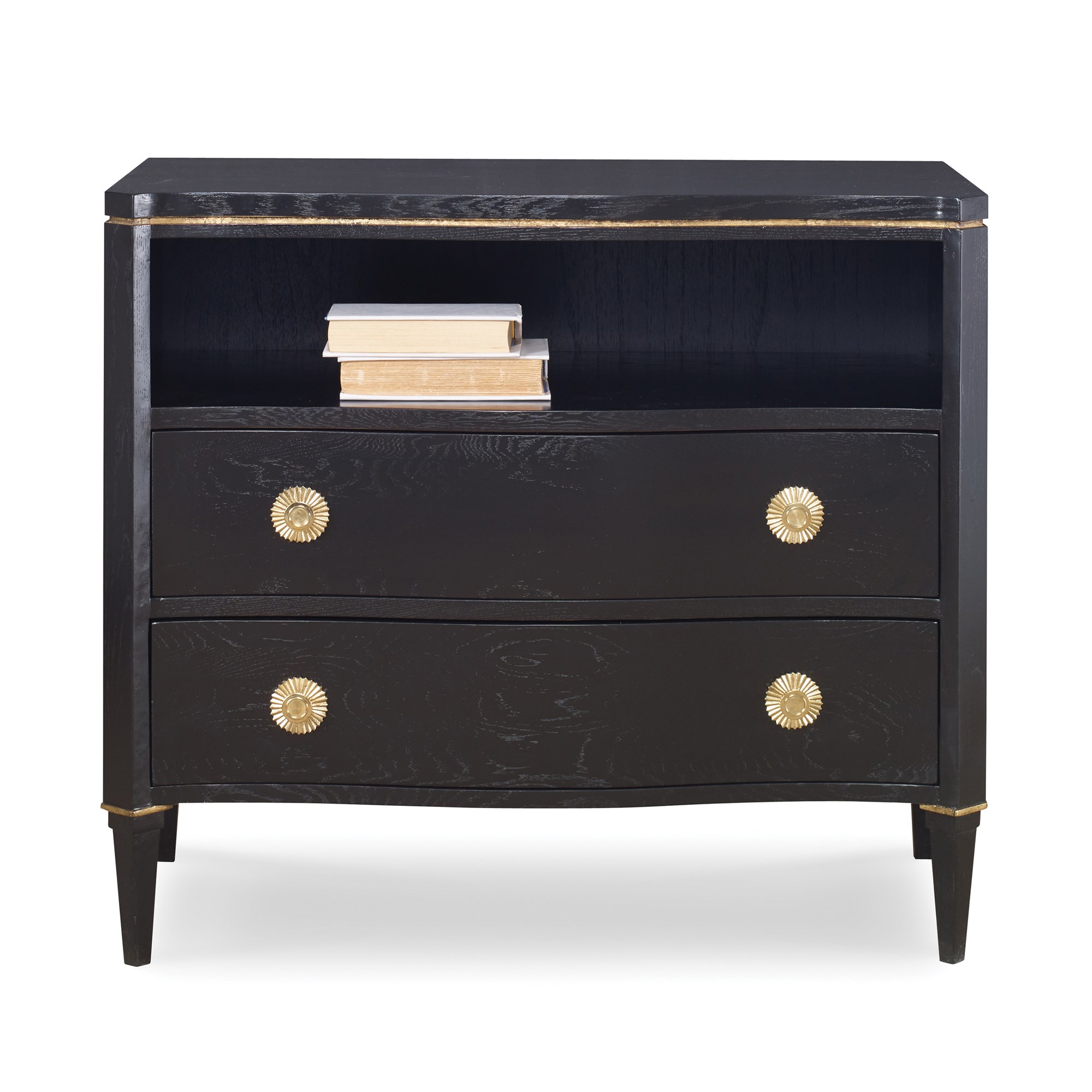 Тумбочка 17584-830-019 Stella Chest - Jet Black w/ Gold Stripe Ambella  - Вид №3
