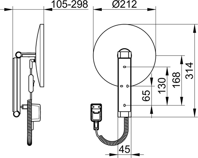 17612059001 Косметическое зеркало KEUCO Kosmetikspiegel - Вид №2
