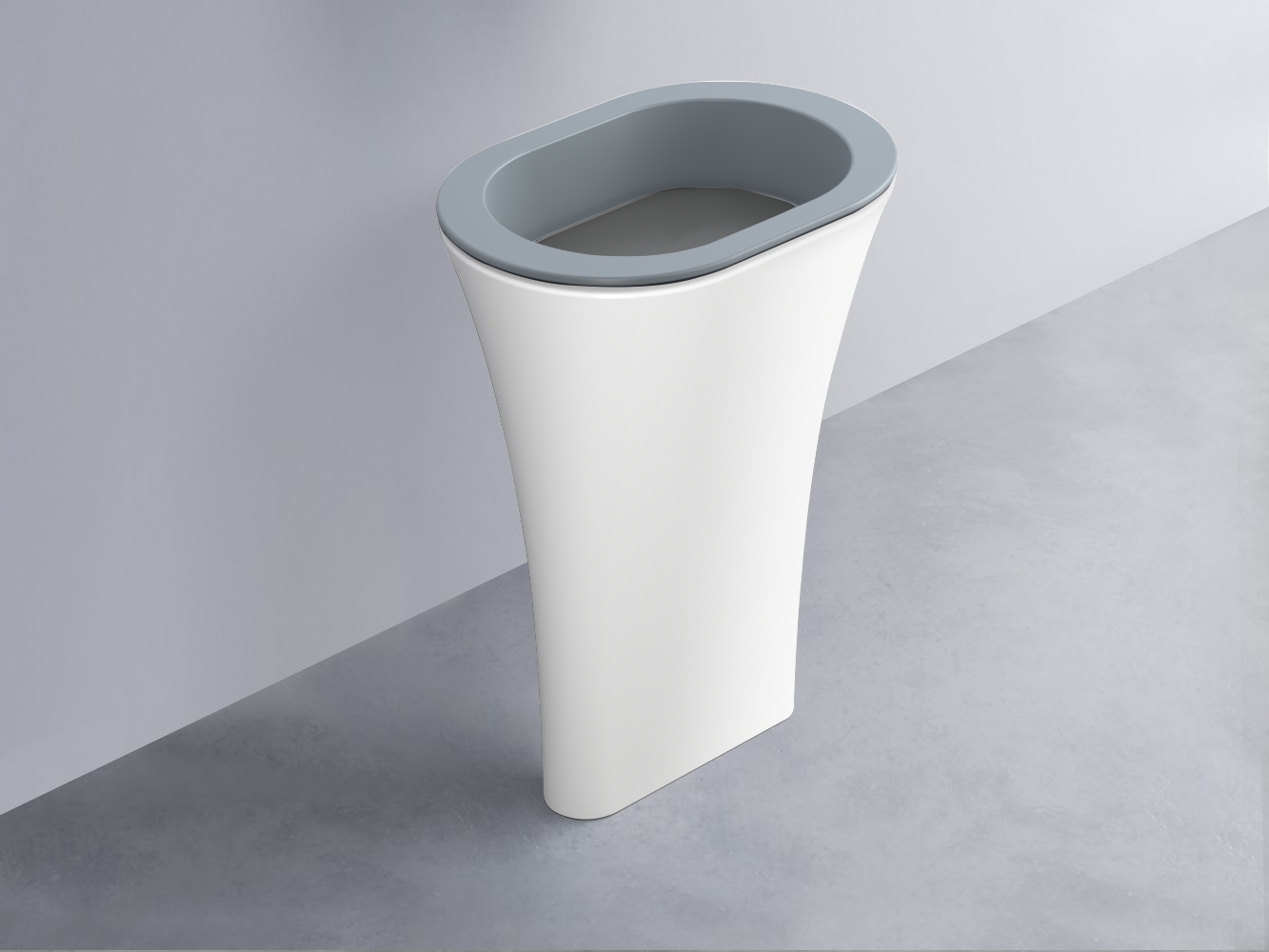 AMLA65-BR+AMPILO-CM+AMCOLO-BL Раковина Amedeo Ovale отдельностоящая cielo Enjoy + Amedeo Ceramica Cielo