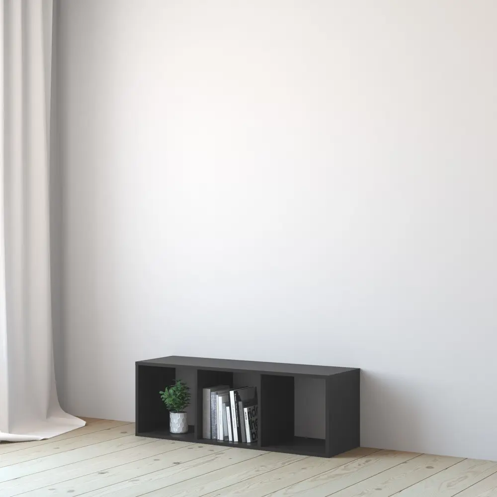 Стеллаж SPACEO KUB 3К, 36х104х31,7 см, цвет графит 82037451 STLM-2123384  - Вид №3