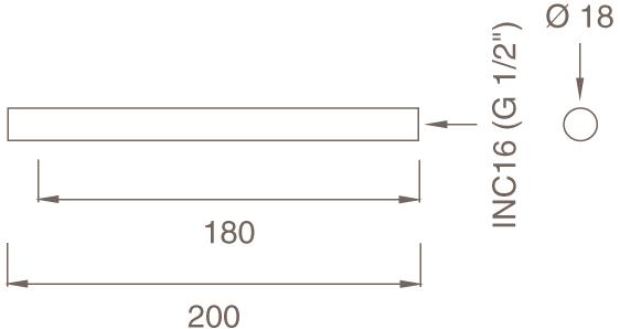 Ceadesign Настенный излив из нержавеющей стали Opus Ops 41 - Вид №1