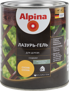 84586798 Лазурь-гель для дерева сосна 0.75 л STLM-0052376 ALPINA