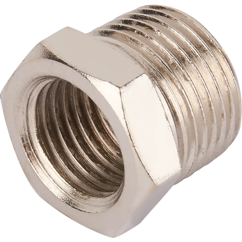 Переходник Elitech для компрессора 3/8"М-1/4"F с никелированным покрытием 84552359 STLM-0839456 - Вид №1