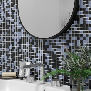 Мозаика стеклянная Artens Pool 32.7x32.7 см цвет черный, 20 шт.