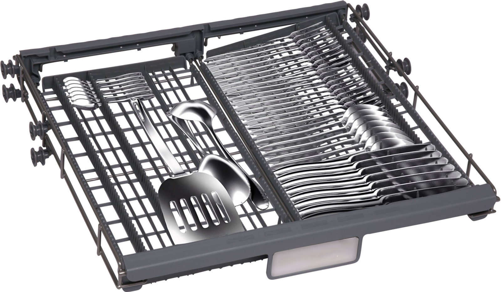 BDW 6043 D Полноразмерная, 815х596х550 мм, электронное управление, 14 коплектов, 7 программ,7 температурных режимов, конденсационная сушка, 2 полки для чашек, led индикация и дисплей, индикатор наличия соли, индикатор наличия ополаскивателя, отсрочка стар Santreyd  - Вид №6