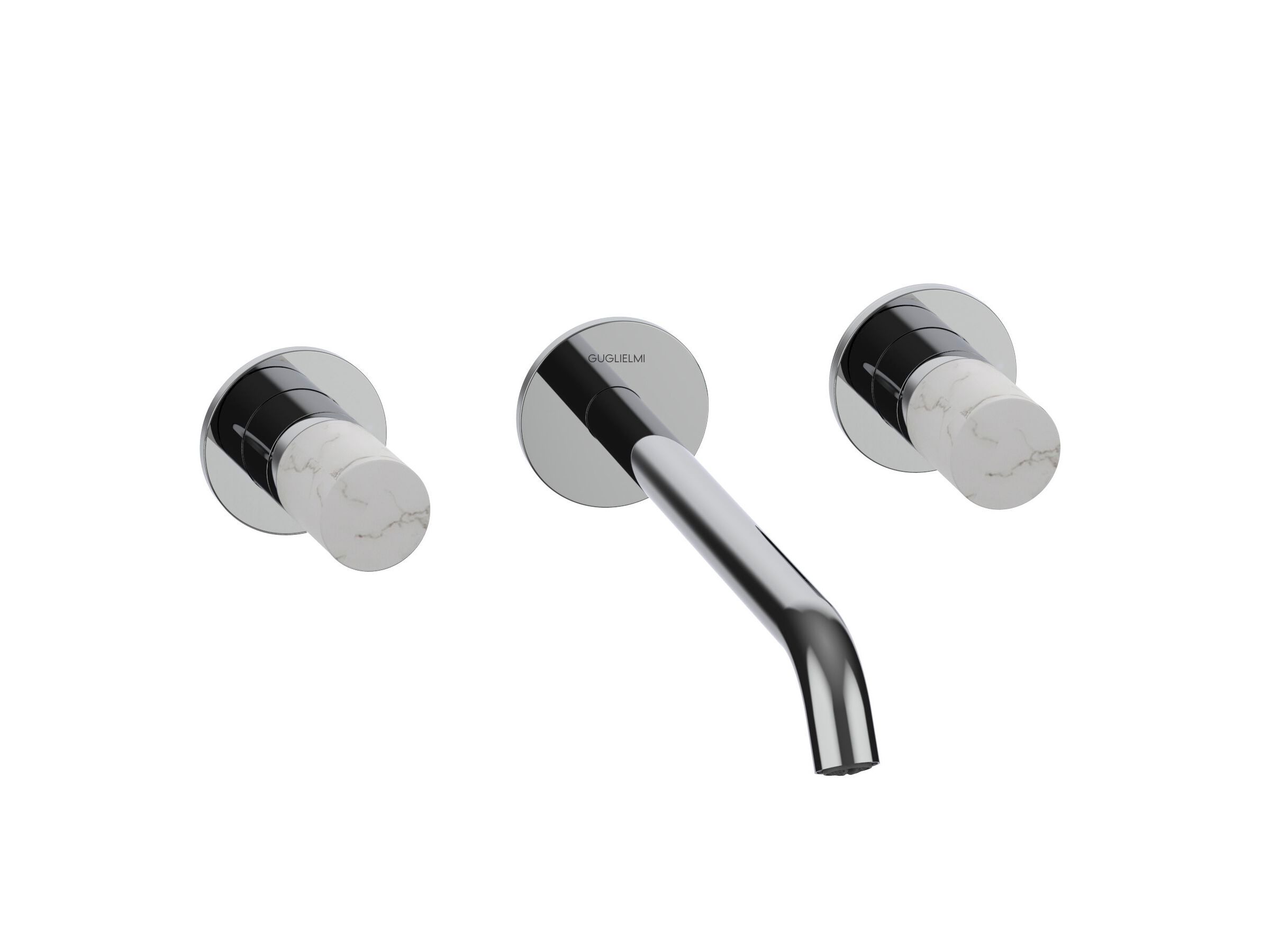 Настенный смеситель для раковины с 3 отверстиями GUGLIELMI RUBINETTERIE Sprint Color ARCH-00075384