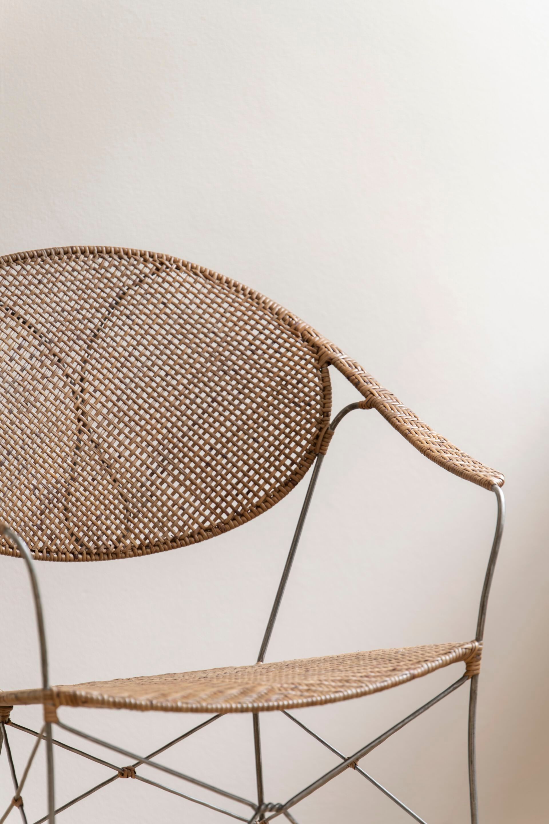 Стул из стали и ротанга с подлокотниками Sika Design ICONS ARCH-00078761 - Вид №1
