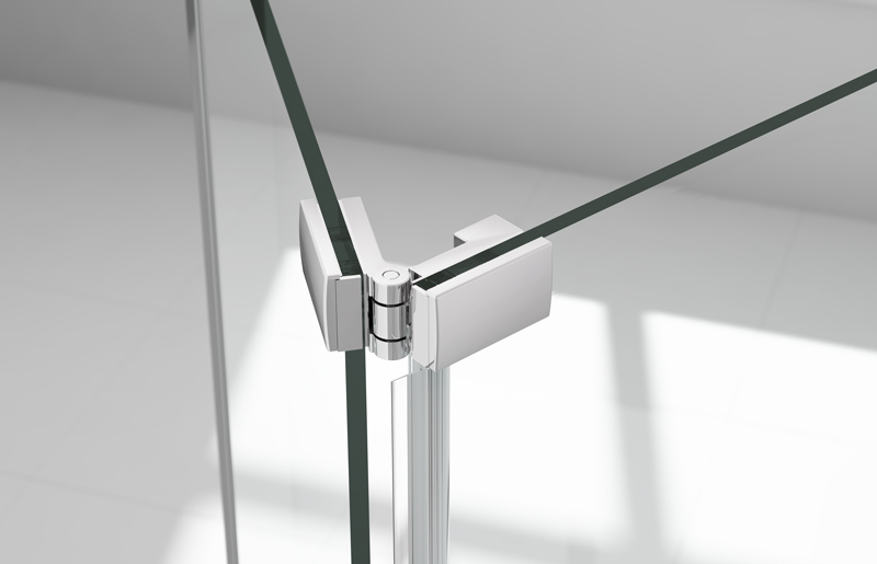 Дверь душевая для установки с боковой панелью A0300B0 Merlyn Ionic Хромированный  - Вид №3