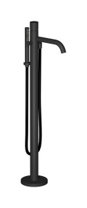 Напольный смесиель для ванны с встроенным душем. WE ARE IB rr399np Matt Black Brera