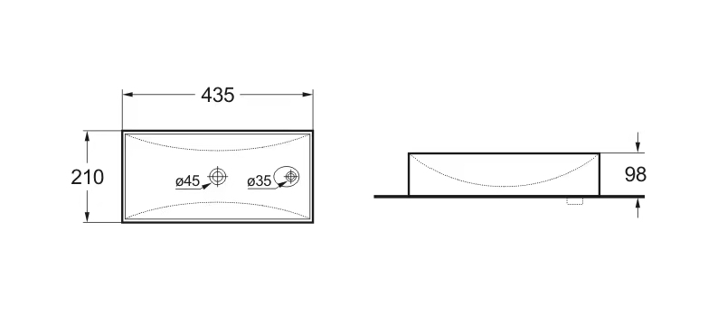 Раковина чаша SL-2009RMB SANTILINE  - Вид №1