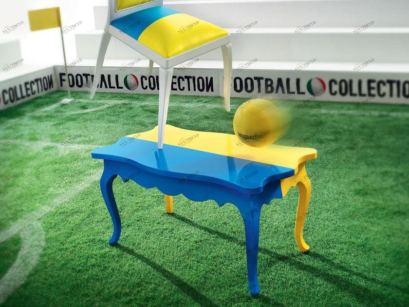Modenese Gastone Прямоугольный лакированный журнальный столик Football Art. 16