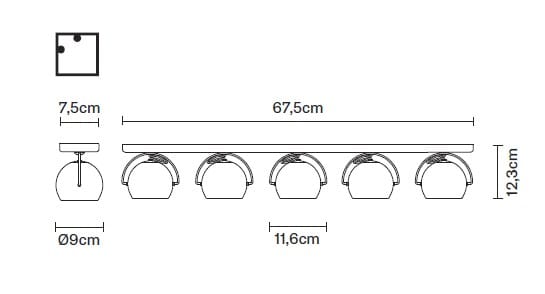 Регулируемый настенный светильник Fabbian Beluga White ARCH-00034551 - Вид №2