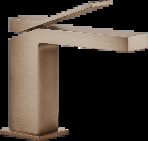 Смеситель для умывальника 53002 708 Gessi Rettangolo k МЕДНЫЙ МАТОВЫЙ PVD