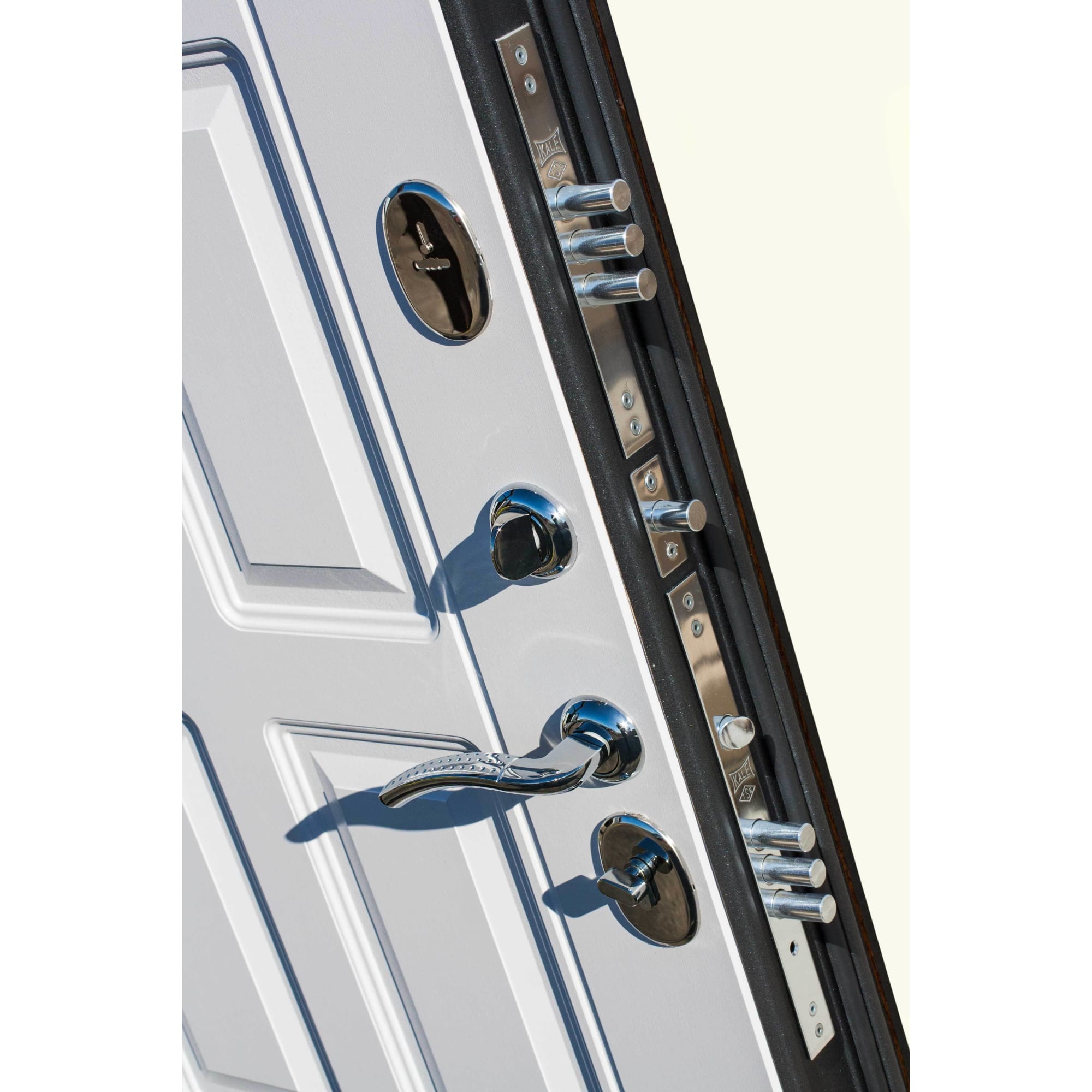 82120545 Дверь входная металлическая Мюнхен, 860 мм, левая, цвет белый винорит Santreyd  - Вид №4