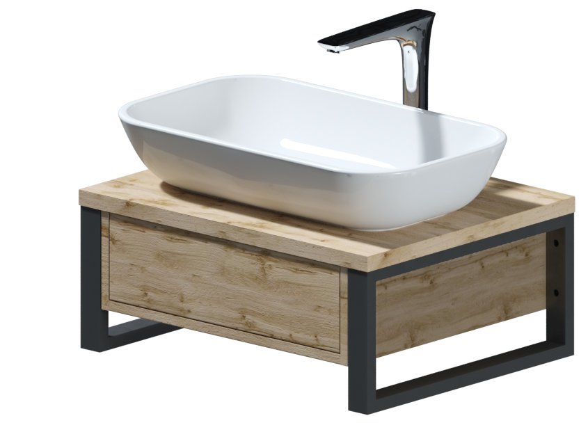 Тумба GRUNGE LOFT 60П 1в.я Дуб Вотан 1 Marka Ц0000001580