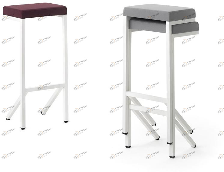 Mara Высокий стул с обивкой  422 