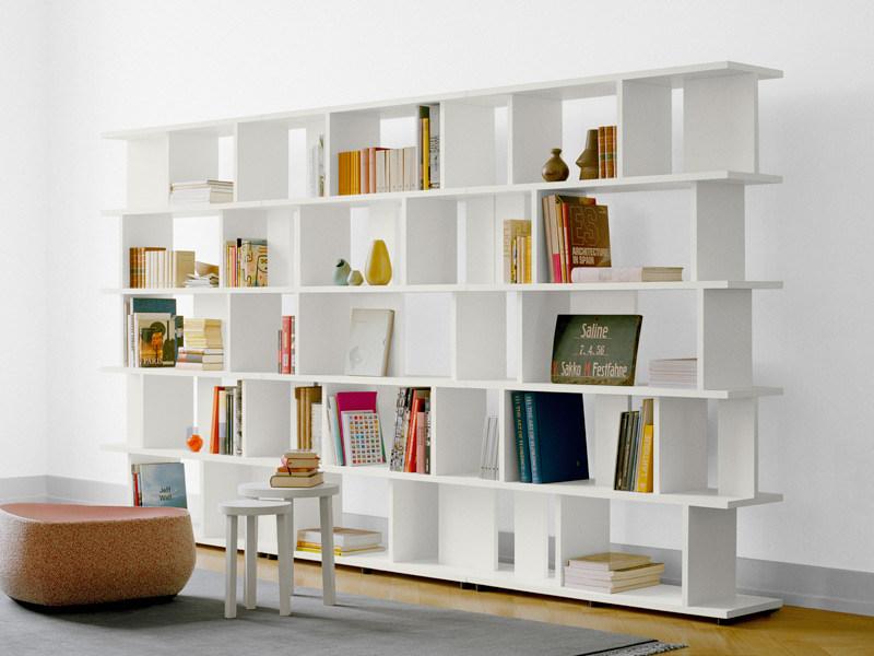 e15 Модульный открытый книжный шкаф из массива дерева  Sh05  - Вид №1