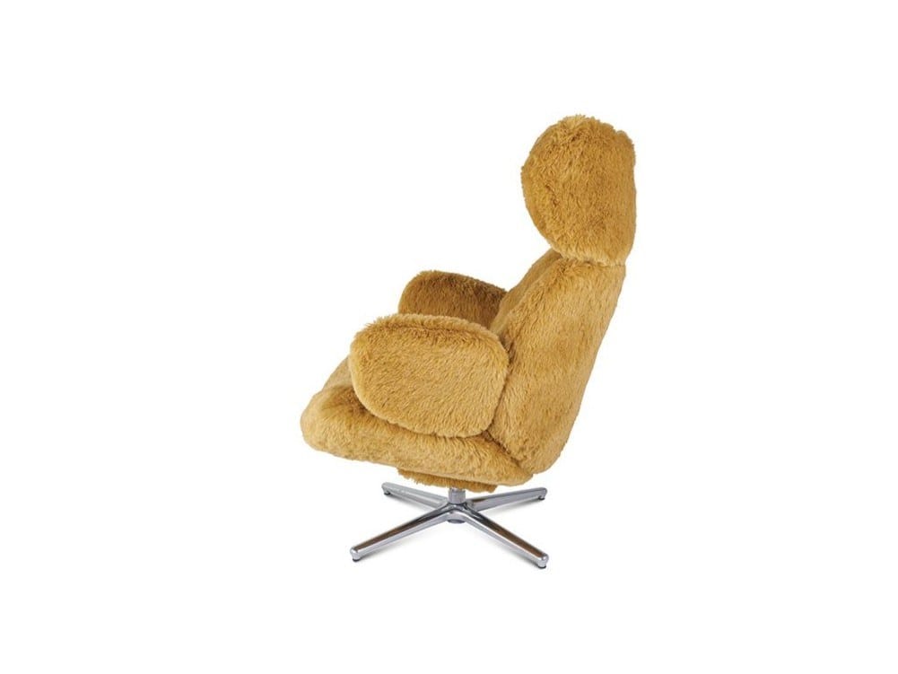 Тканевое вращающееся кресло с подлокотниками ROCHE BOBOIS Целлюлоза ARCH-00056797 - Вид №3