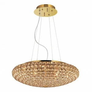 Подвесной светильник Ideal Lux King SP OroА IDEAL LUX ДИЗАЙНЕРСКИЕ, KING ORO 072666 Золото;прозрачный