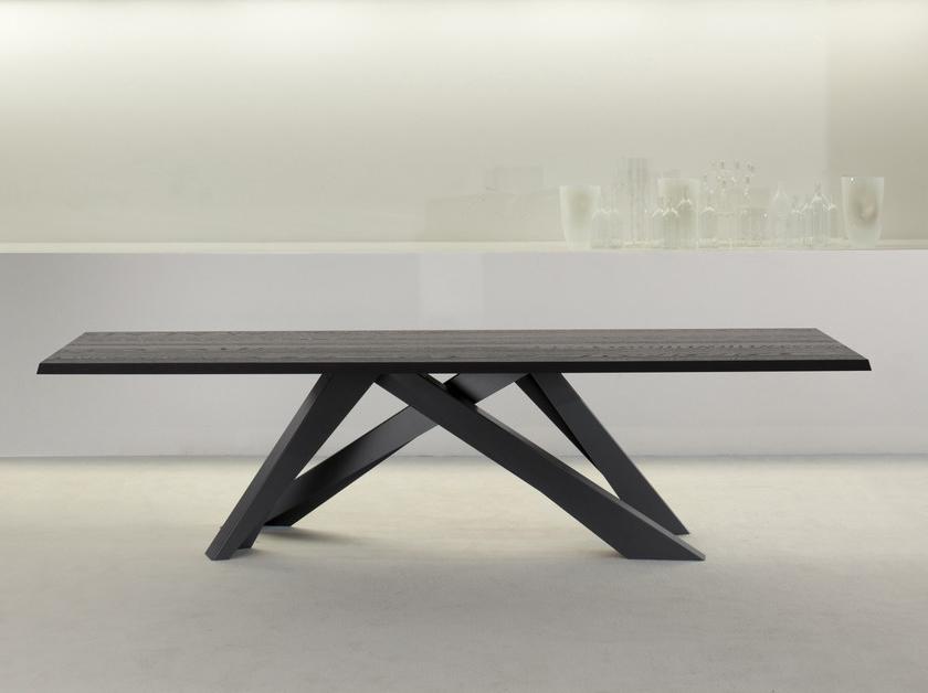 Bonaldo Стол со стальным основанием и деревянной или стеклянной столешницей sun-id-1367890 - Вид №7