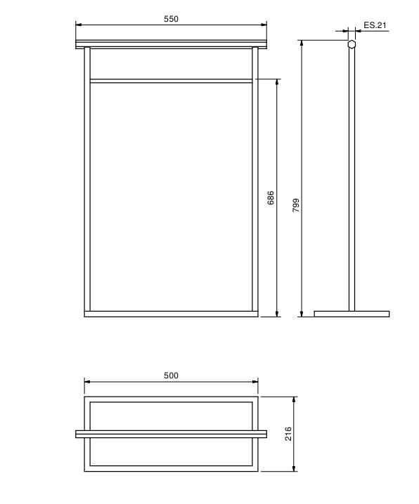 Стальной напольный держатель для полотенец Fantini Rubinetti Венеция аксессуары ARCH-00151364 - Вид №2