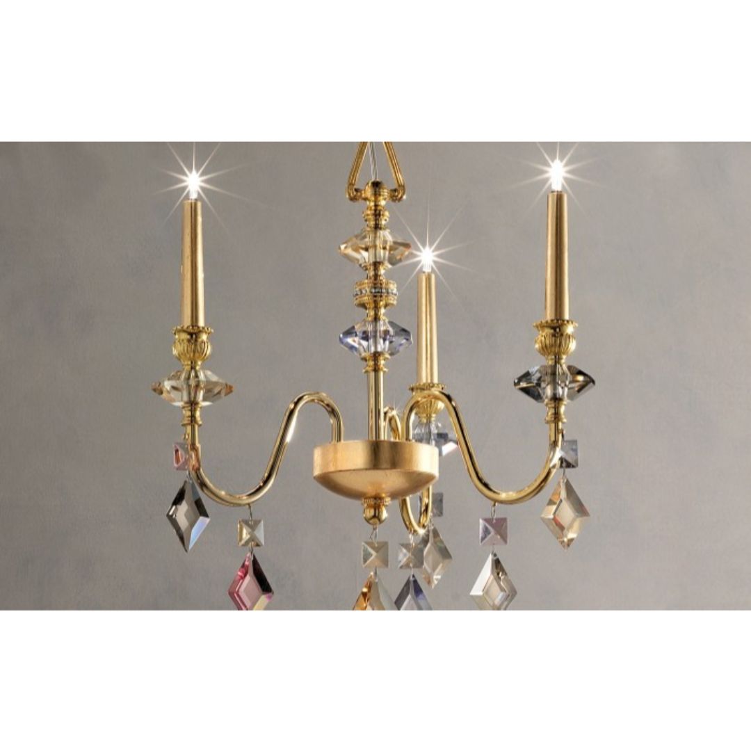 Masiero CHIC 3 F01 Foglia Oro люстра подвесная 112613 - Вид №1