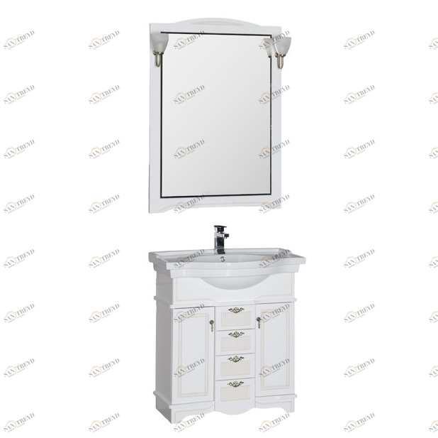 Комплект мебели Aquanet Луис 80 белый 00173188