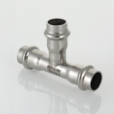 VTi.931.I.353535 Фитинг из нержавеющей стали – пресс-тройник Valtec 35 х 35 х 35 мм  - Вид №1