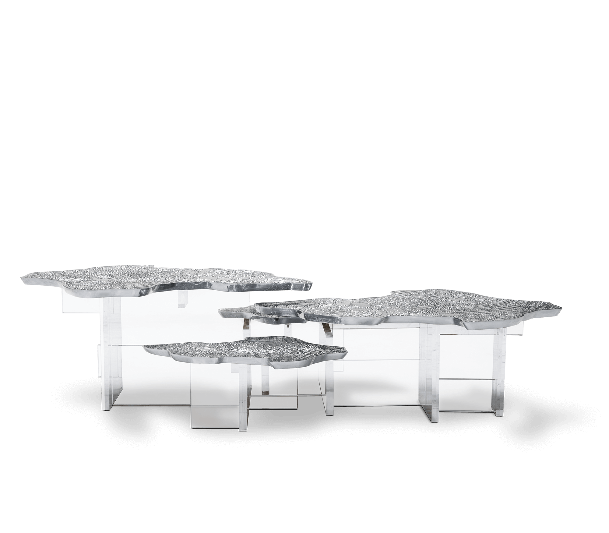 0-147 Серебряный центральный стол Monet Boca Do Lobo 