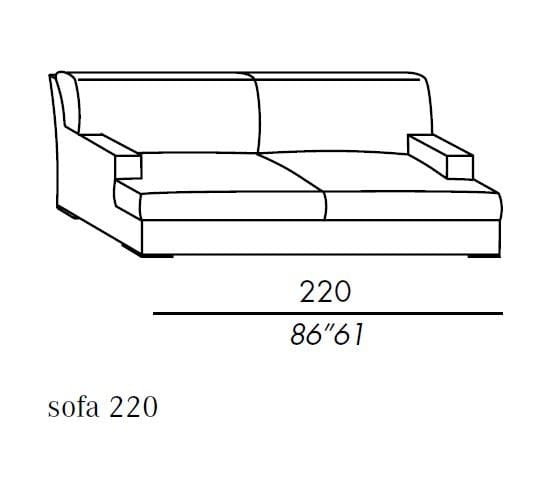 3-местный съемный тканевый диван Meridiani Джеймс ARCH-00046936 - Вид №3