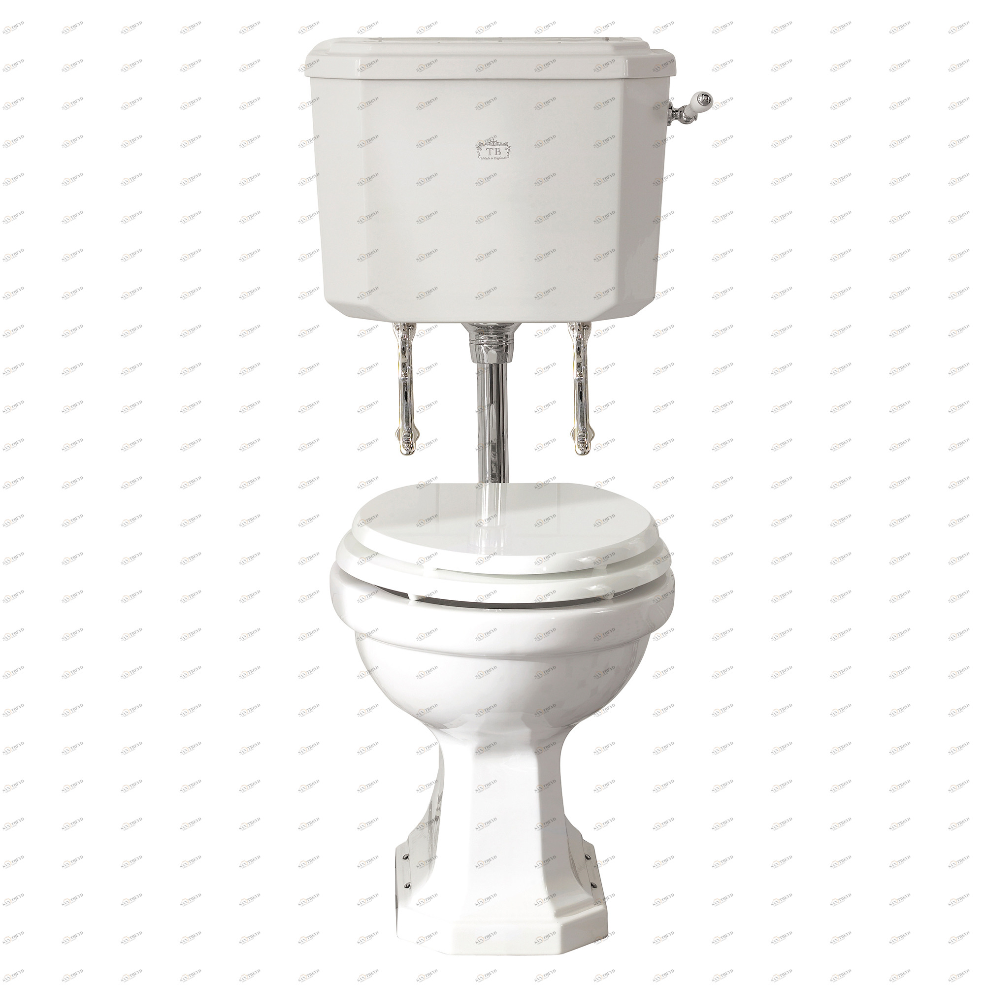 CS-BR-LL Компакт унитаз с бачком Белый Traditional Bathrooms Bristol Германия