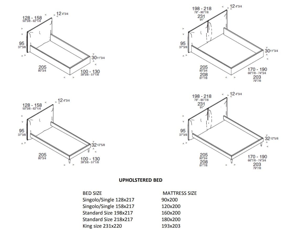 Односпальная кровать для хранения с мягким изголовьем ESTEL GROUP PLUME ARCH-00019130 - Вид №3