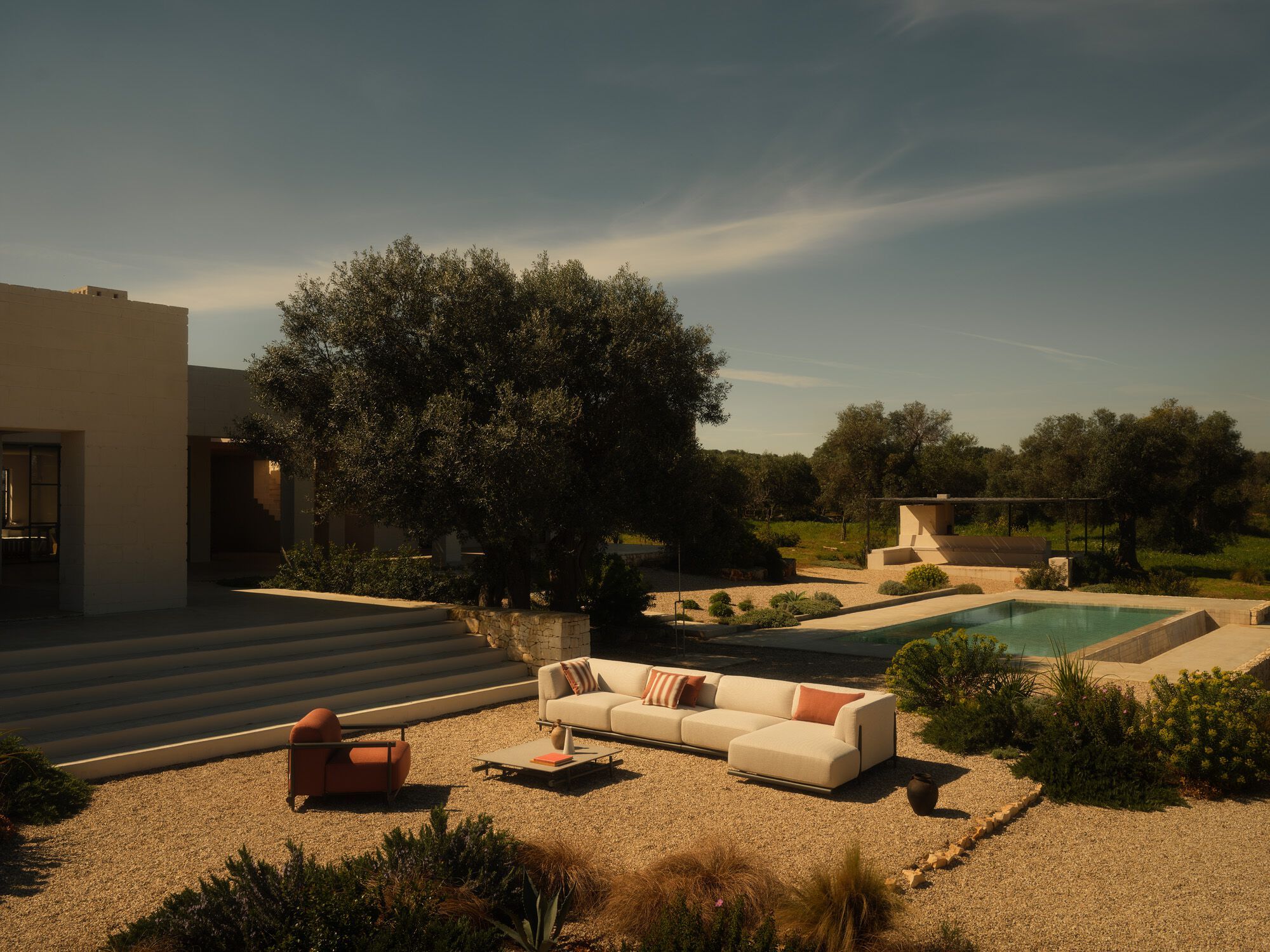 Тканевое садовое кресло с подлокотниками Unopiù Давос ARCH-00087154 - Вид №1