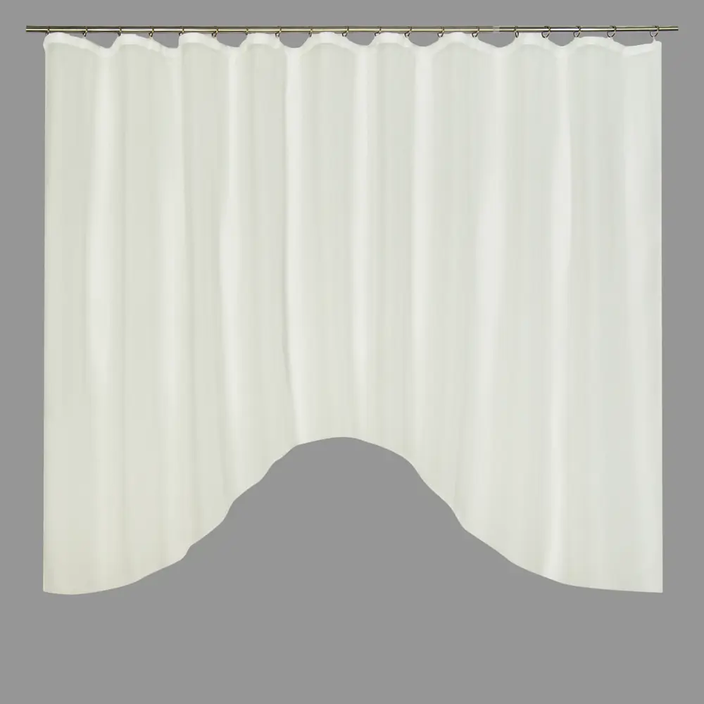 Штора на ленте для кухни "Арка" 285x160 см цвет молочный Santreyd STLM-2141187 - Вид №1