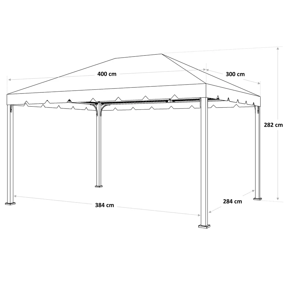 Павильон BEGINIA Ysis 3x4 м бежевый Товар без серии STLM-2038475 - Вид №26
