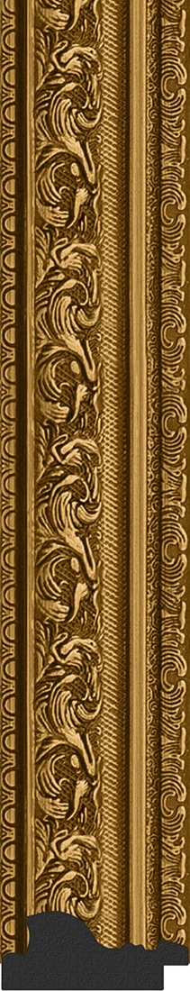 BY 3688 Зеркало в багетной раме - виньетка состаренное золото 56 mm EVOFORM Octagon - Вид №2