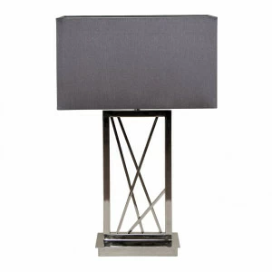 Настольная лампа Carinne Rectangle от RVAstley 5144 RVASTLEY ИНТЕРЬЕРНЫЕ 061797 Серый;хром