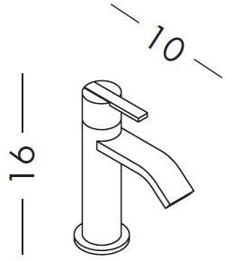 Nic Смеситель для биде, однорычажный, настольный Solo sun-id-1503515 - Вид №3